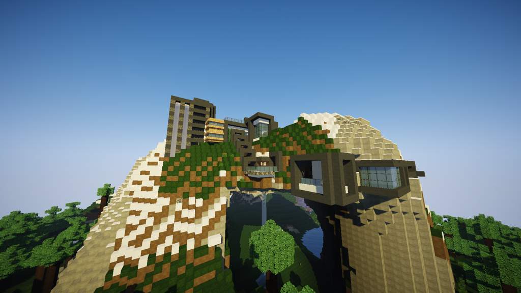 Casa moderna en la montaña. | Minecraft Amino • Crafters Amino