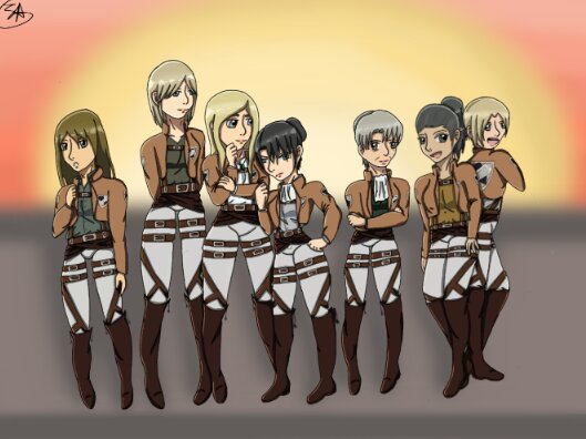 Attack on survey corps gallery