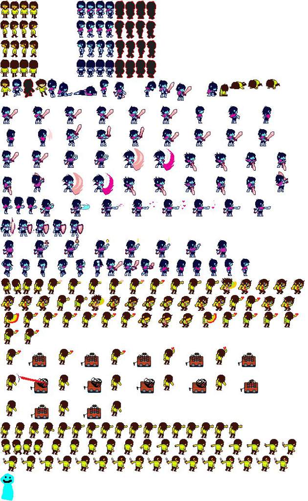 Deltarune Susie Sprite Sheet Floss Papers | Images and Photos finder