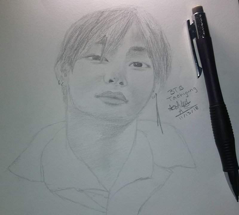 Taehyung Pencil Sketch 🎆 