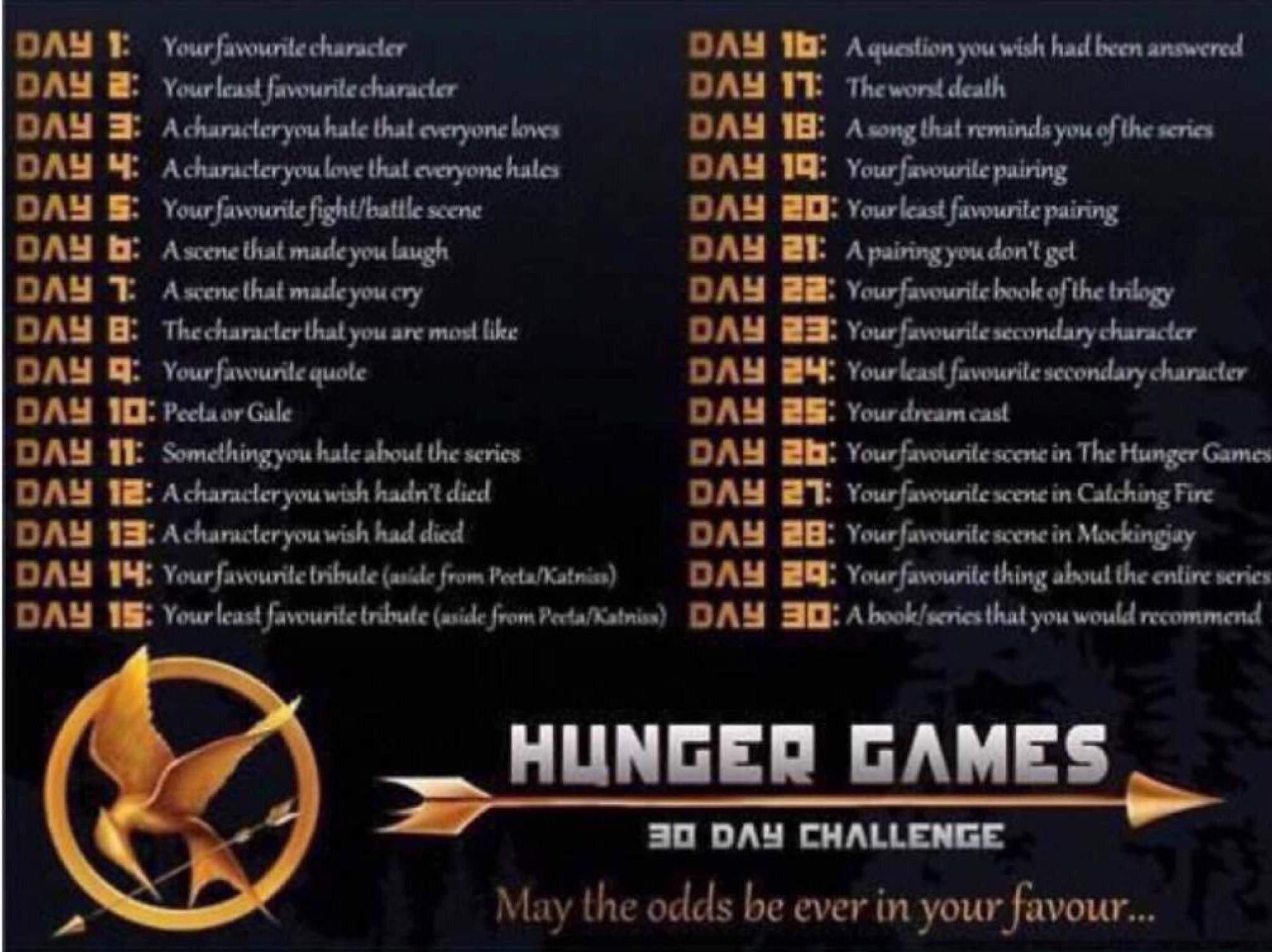 Hunger Games Day 18 | The Hunger Games Amino