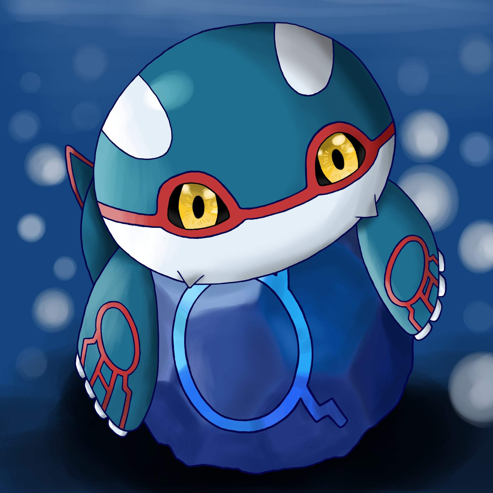 Kyogre with the blue orb | Pokémon Amino
