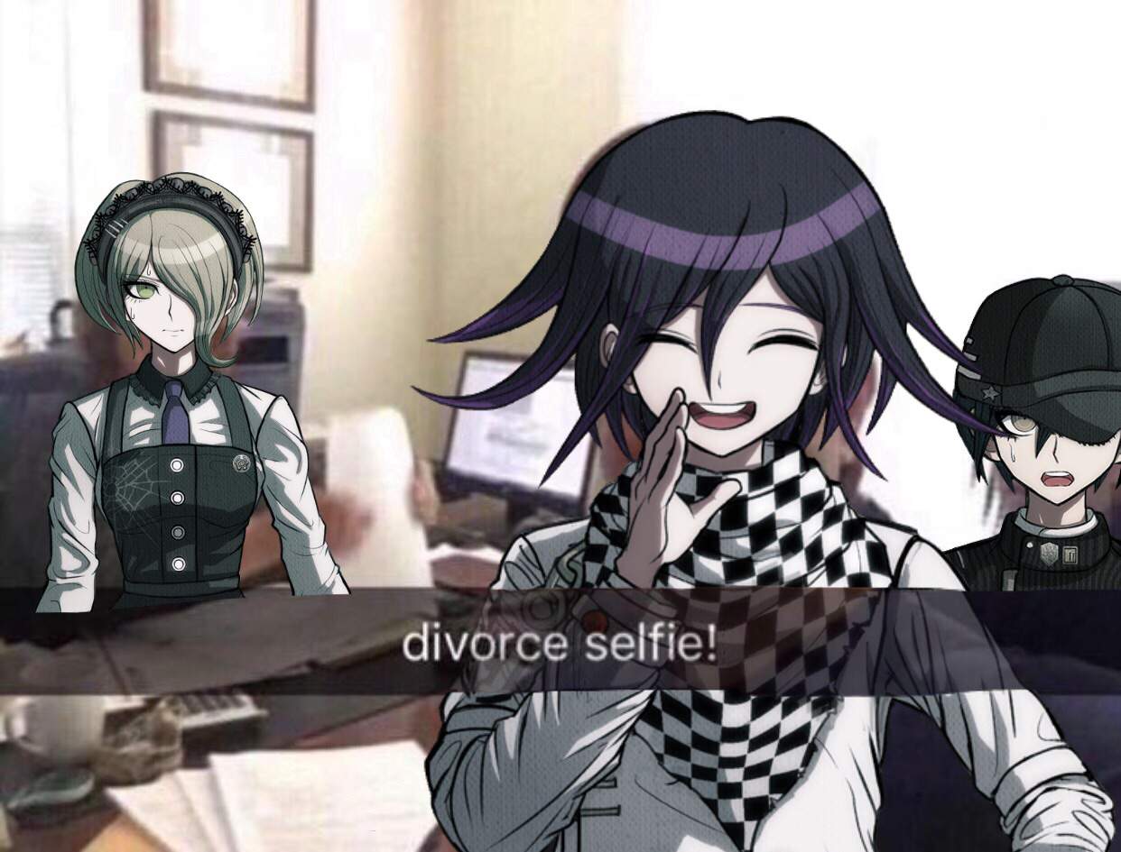 divorce selfie! | Danganronpa Amino