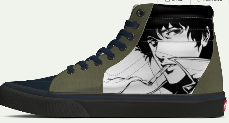 Spike Spiegel Customized Van's | Anime Amino