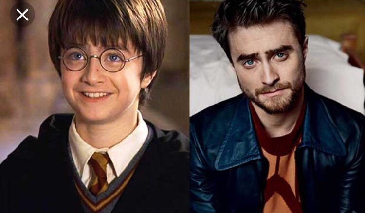 THEN and NOW Daniel Radcliffe | Harry Potter Amino