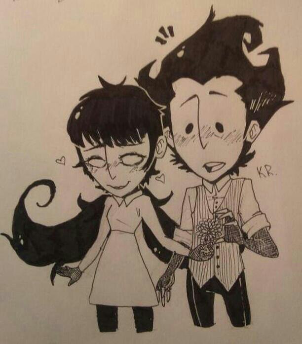 ★ ☆ Wilson and willow ☆ ★ (FanArt) Don't Starve! Amino