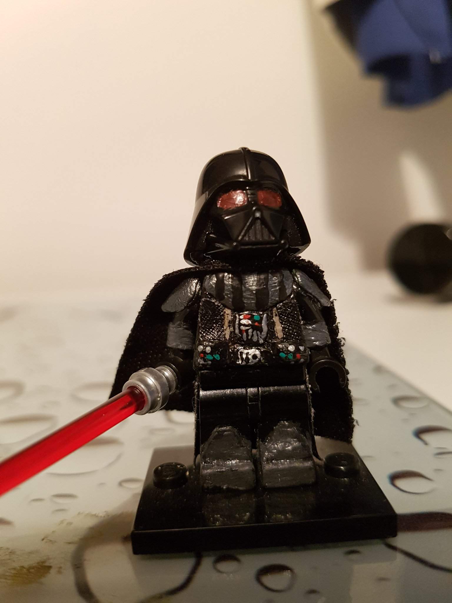 SW265 II Lego Sith Lord Warrior Minifigure with Armor & Darth Vader ...