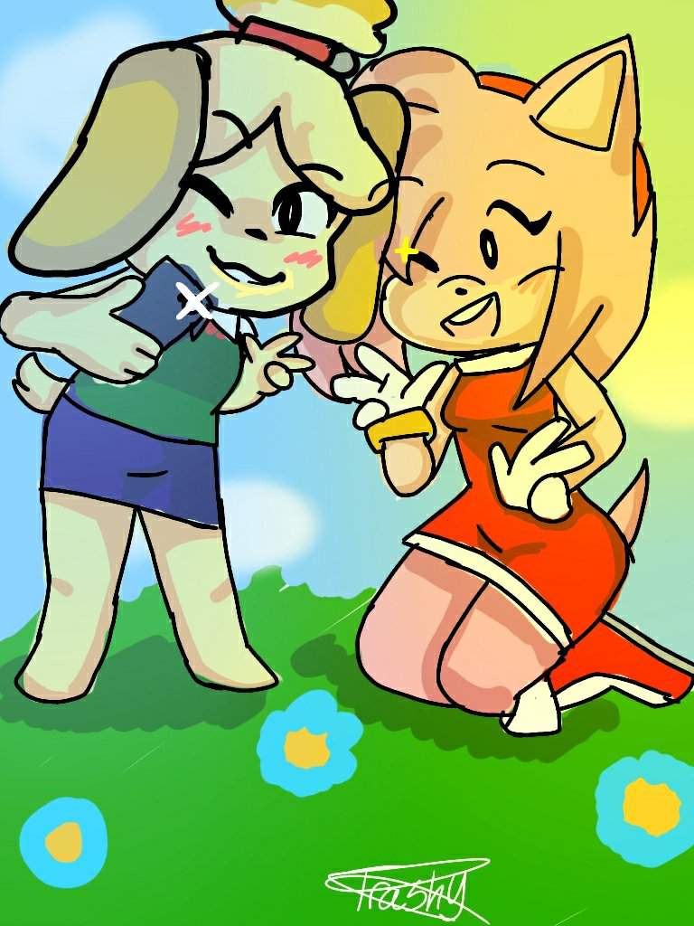 Isabelle and Amy | Sonic the Hedgehog! Amino