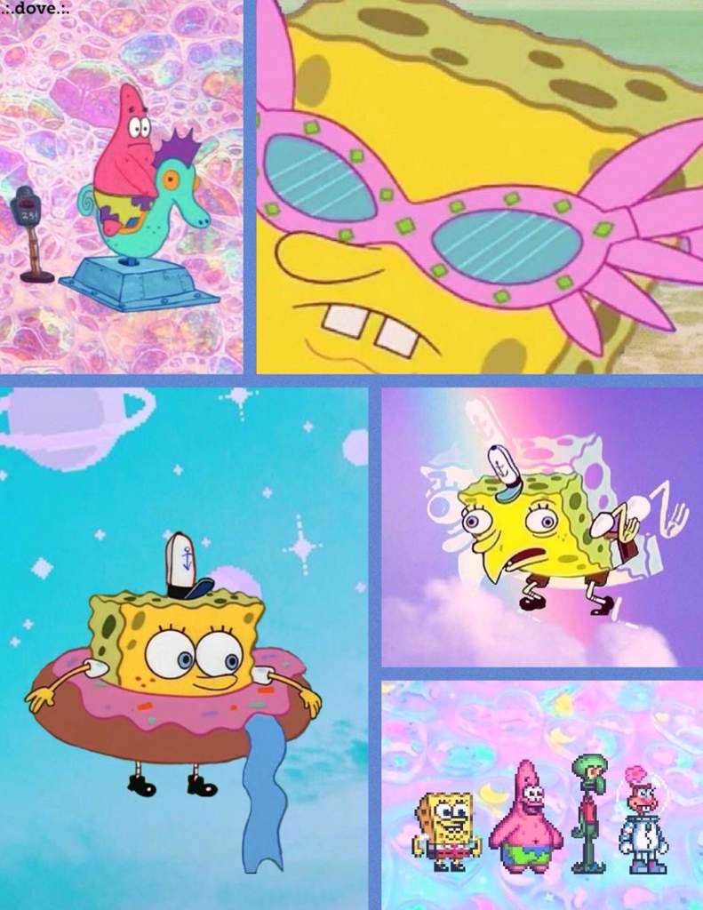 just a dumb spongebob moodboard | Aesthetic Universe Amino