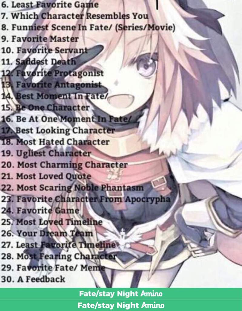 Day 19 Fate Stay Night Amino