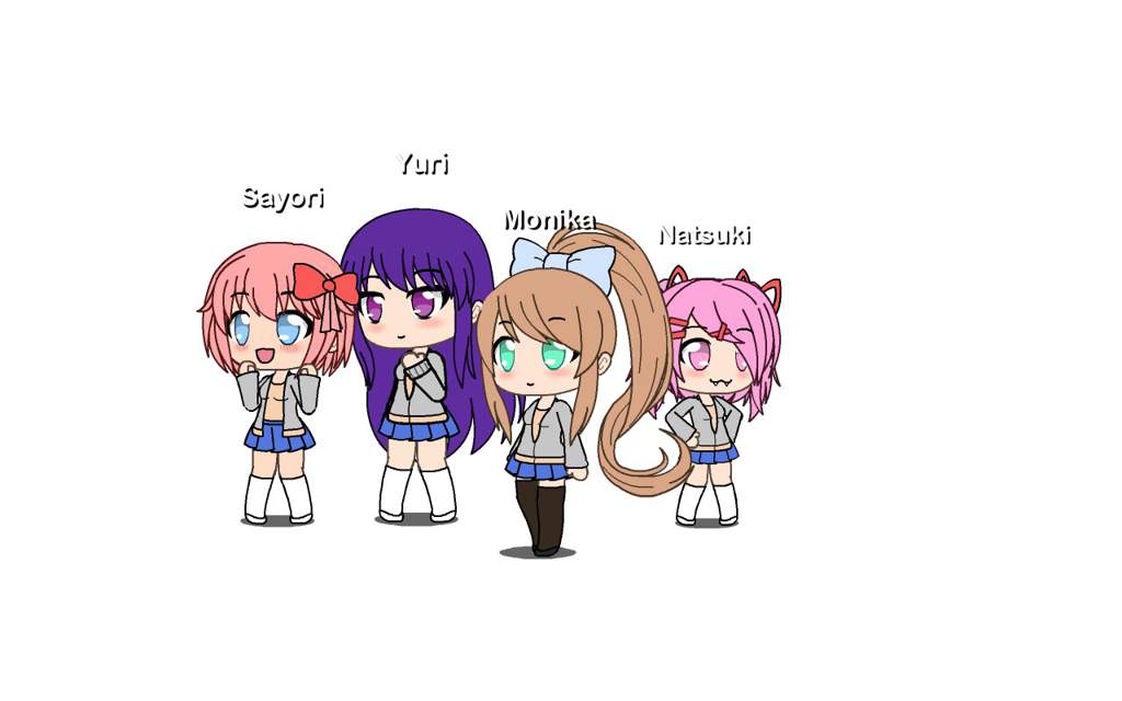 Wow ddlc gacha characters? | Doki Doki Literature Club! Amino