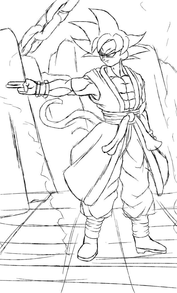 Download Xeno Super Saiyan God Goku Drawing | DragonBallZ Amino