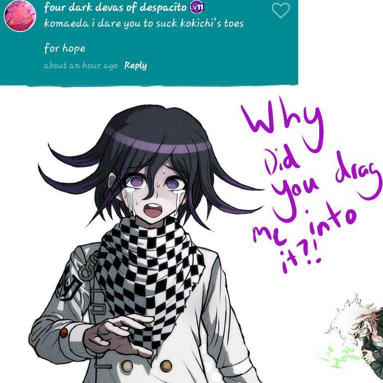 Truth Or Dare Ask Hinata Komaeda And Kokichi Danganronpa Amino