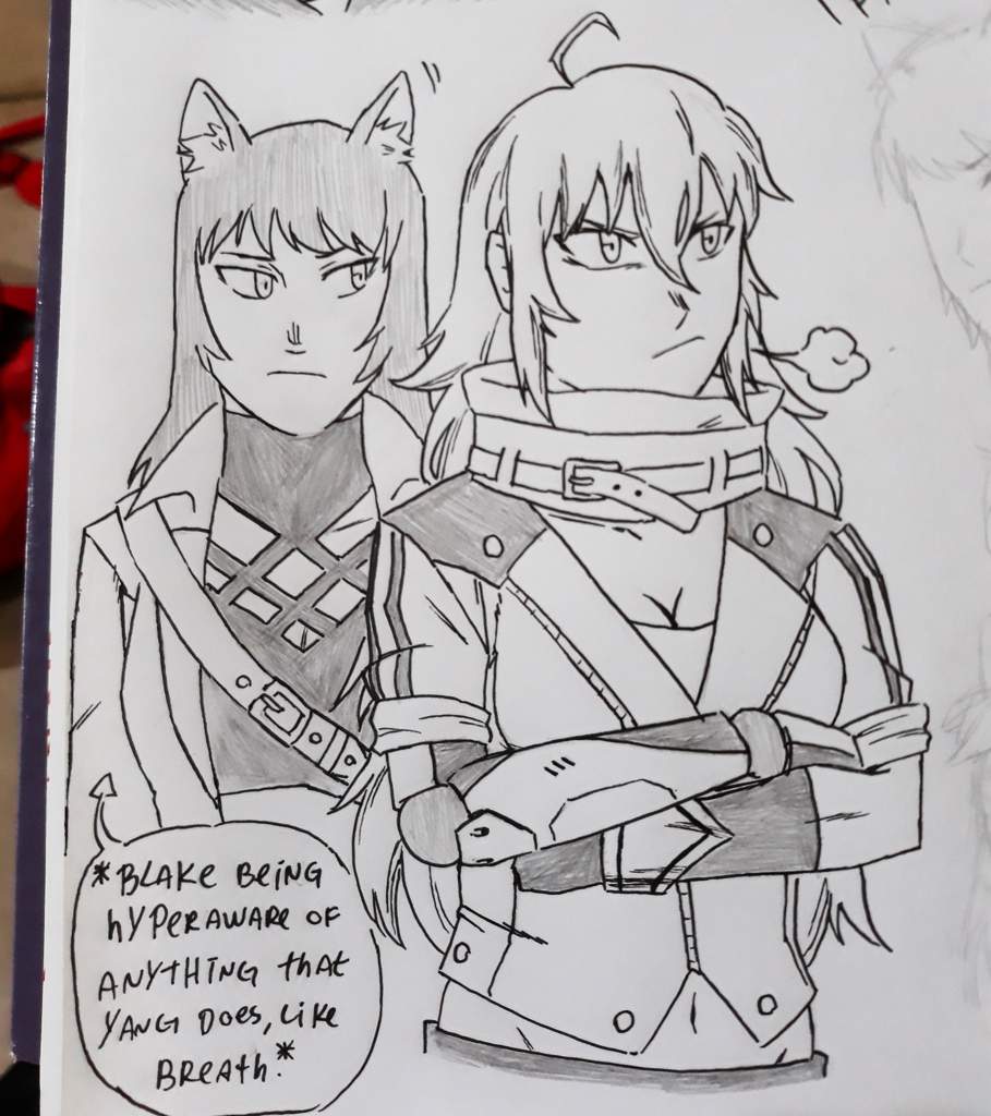 Blake And Yang Fanart Rwby Amino