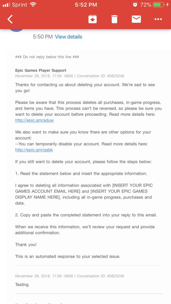 Got An Email About Deleting My Epic Account Fortnite Battle Royale Armory Amino