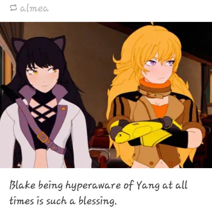 Blake And Yang Fanart Rwby Amino