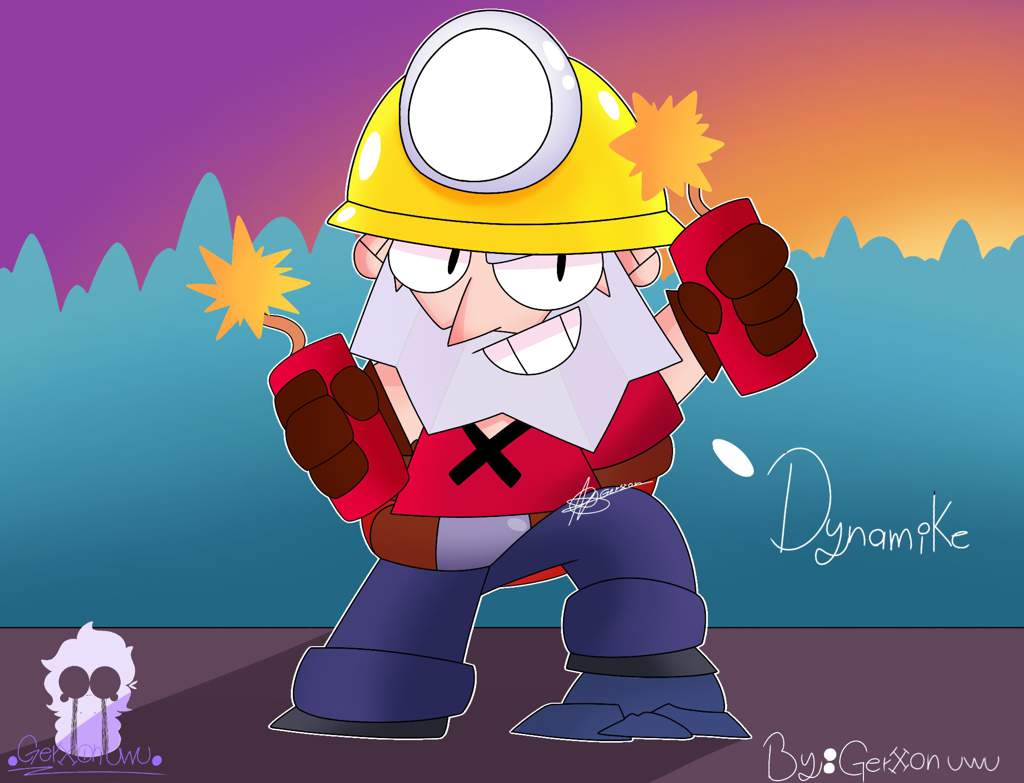 Fan Art New Dynamike By Gerxon Uwu Brawl Stars Es Amino - cuantos años tiene dynamike de brawl stars