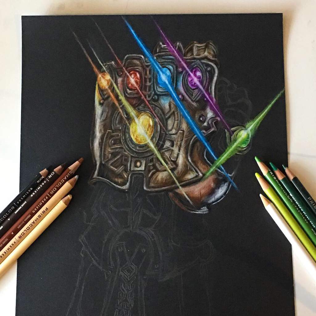 Infinity gauntlet drawing