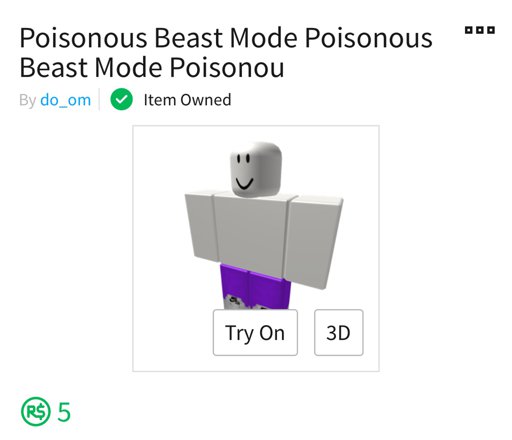 How To Get Poisonous Beast Mode