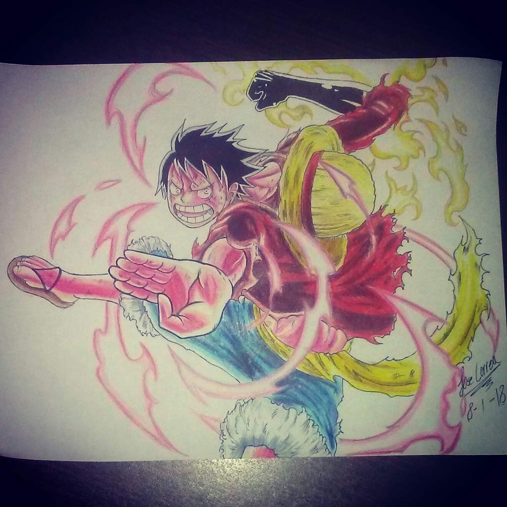 Luffy Doing Red Hawk One Piece Amino