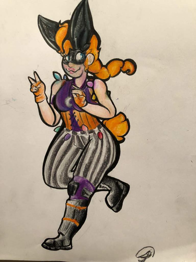 i decided to draw her because well i just love that floofy tail of hers and just the fact that her description is what are you supposed to be again - fortnite bunnymoon