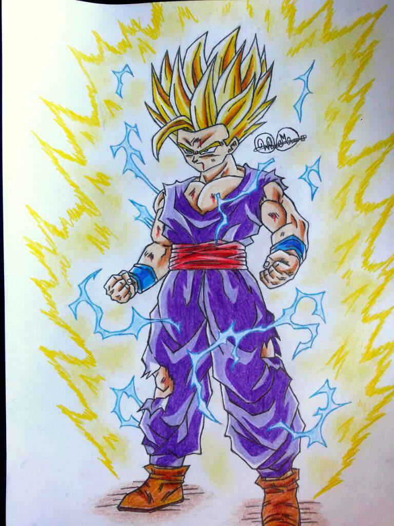 Drawing Gohan SSJ2 | DragonBallZ Amino