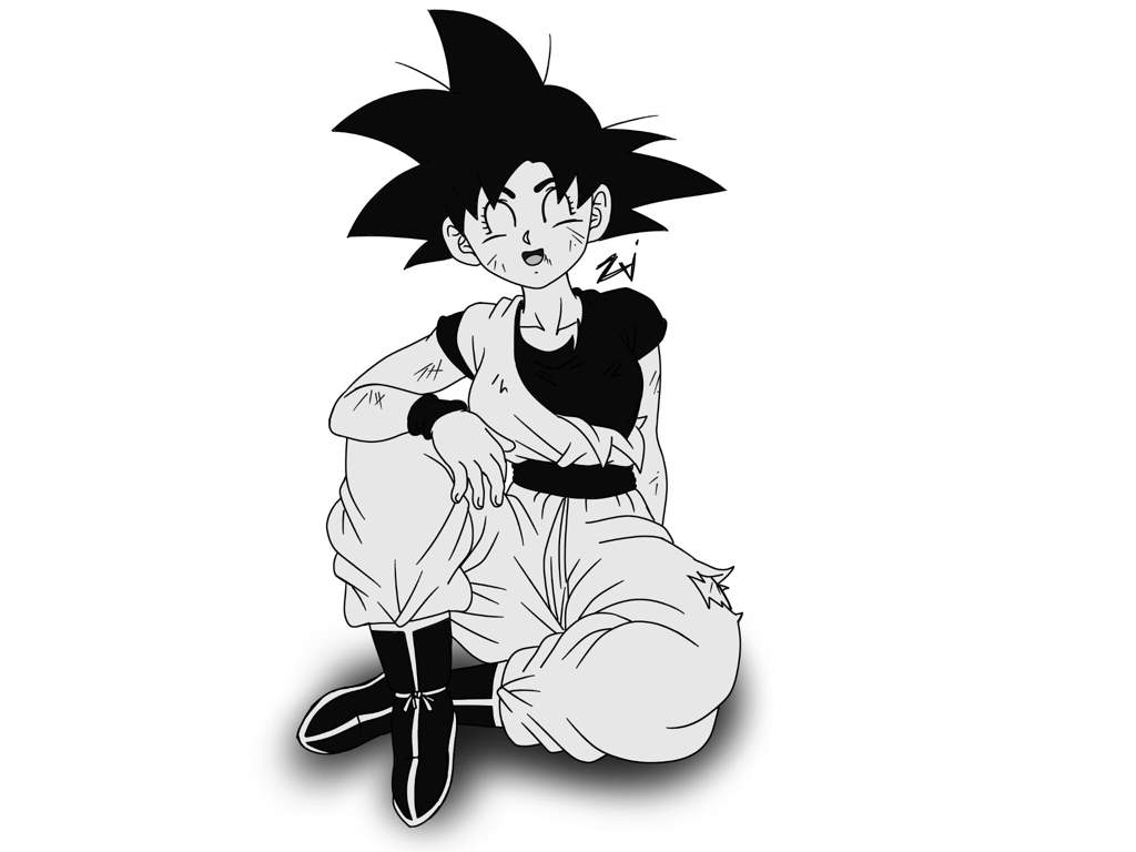 Un inocente Son Goku...mujer)? | Dibujos de Dragon Ball. Amino