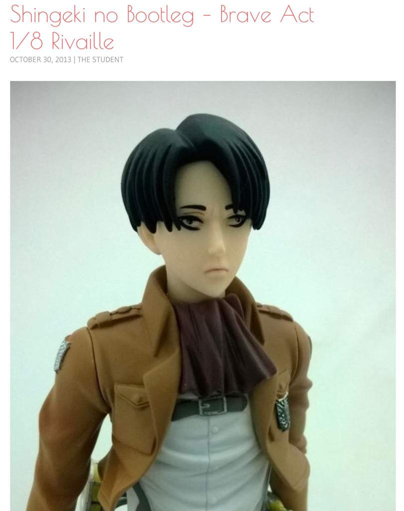 Figurine unboxing and review: Sentinel Brave-Act Shingeki no