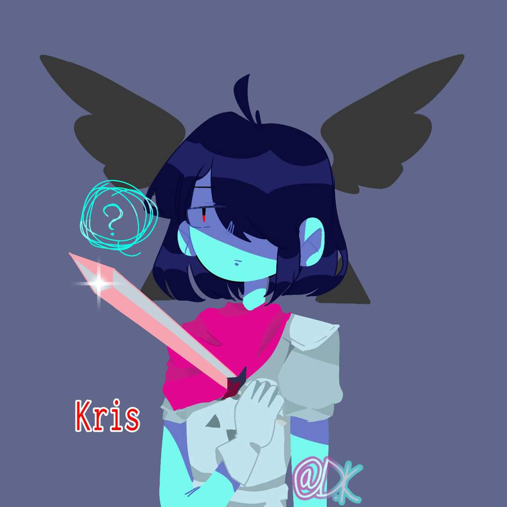 Kris in Dark World | Deltarune. Amino