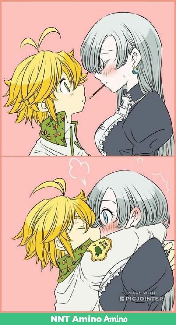 DIBUJO~•meliodas x Elizabeth | Nanatsu No Taizai Amino™ Amino