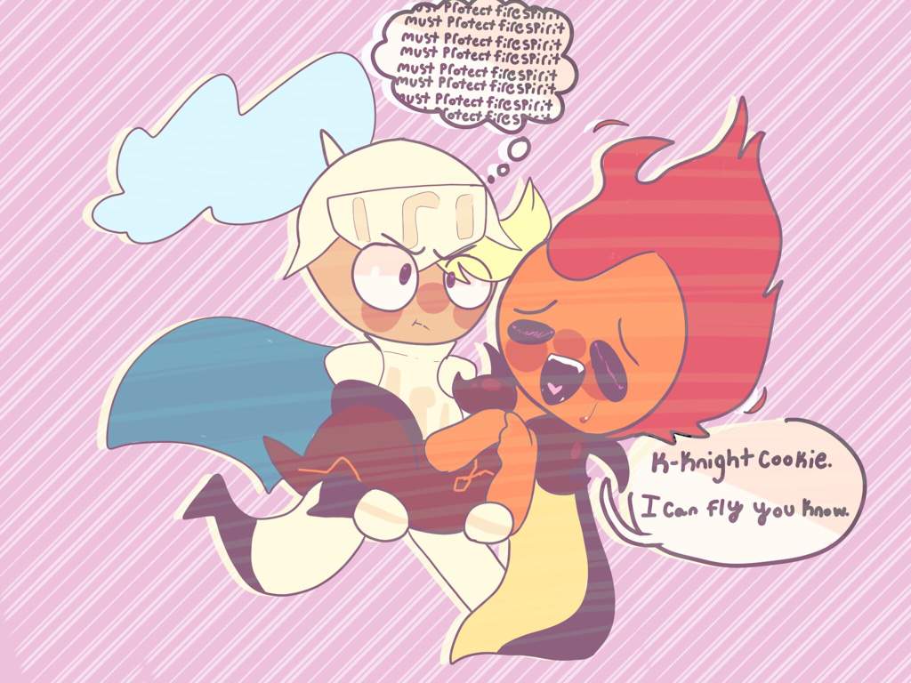 Knight cookie protecting his husband *Cookie Run* Amino