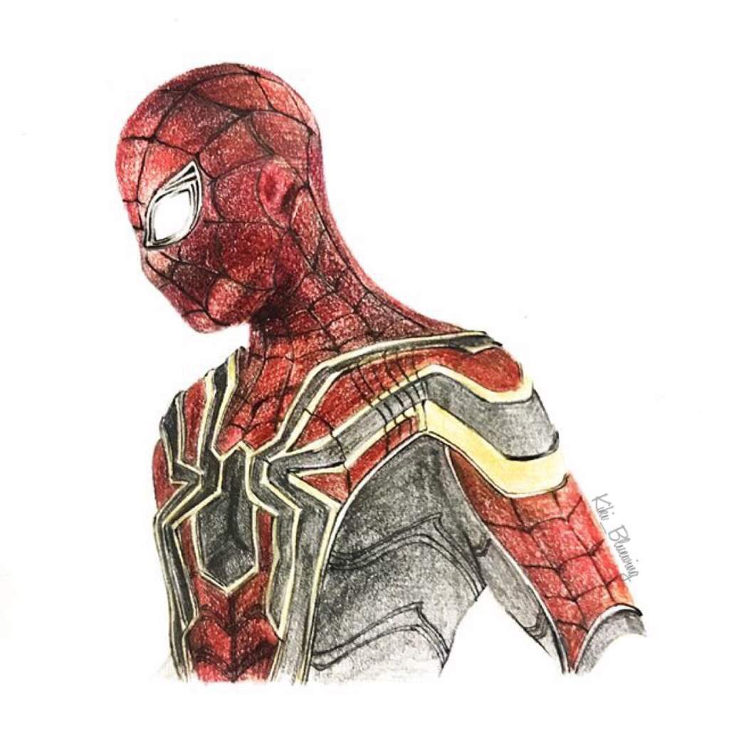 My Spider Man Colored Pencil Drawing Marvel Amino