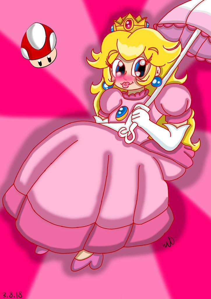 Old Princess Peach Fanart Mario Amino