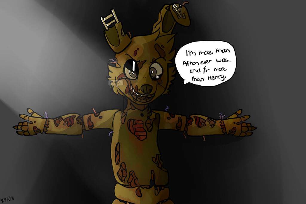 [REDRAW] My name is Springtrap! | Five Nights At Freddy's Amino