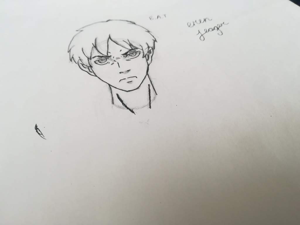 A drawing of Eren. I drew this a long time ago off a tutorial I