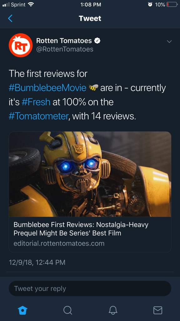 transformers series rotten tomatoes