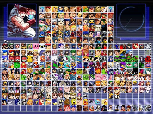 mugen download with all anime characters