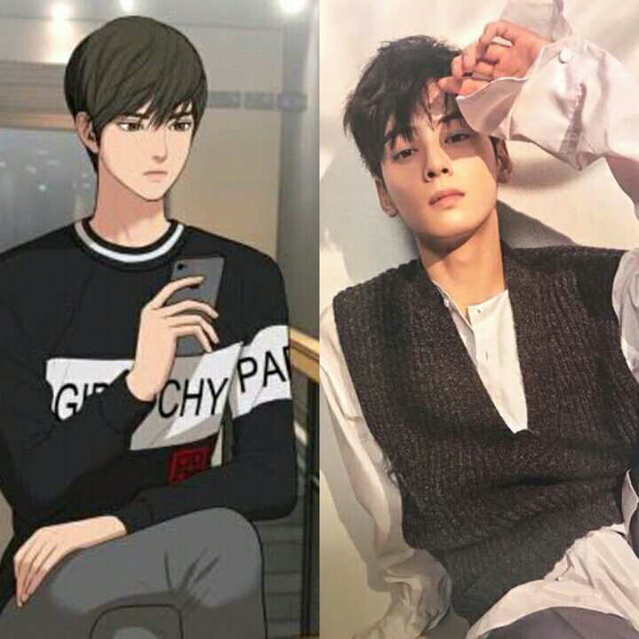 cha eun woo in a cartoon character💓💓credits to the owner | Astro Amino