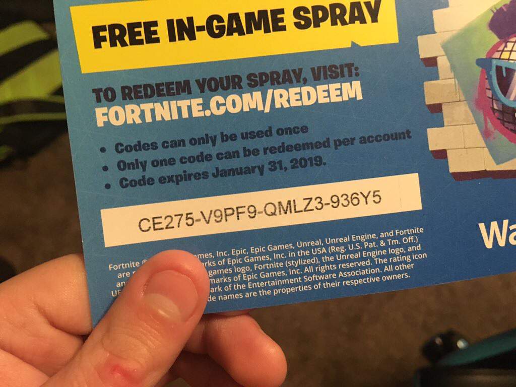 Redeem Codes Fortnite