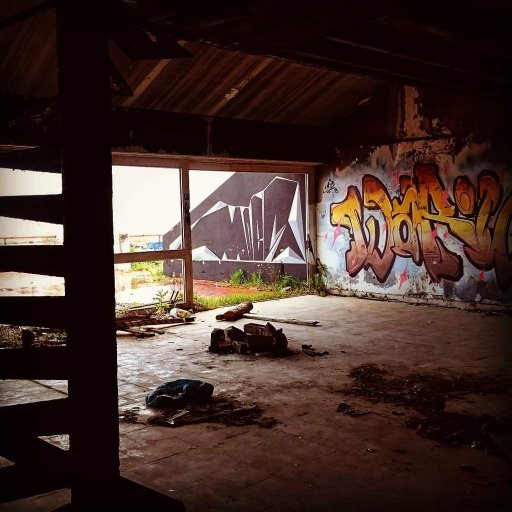 Abandoned game area used be nickelodeon game show splat a lot