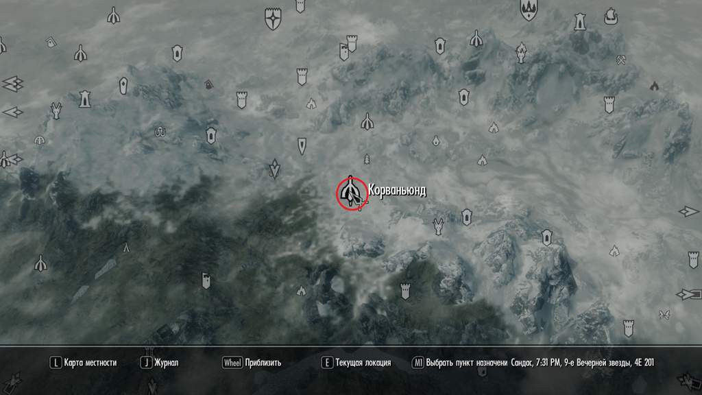 Карта скайрима со всеми локациями на русском в большом разрешении