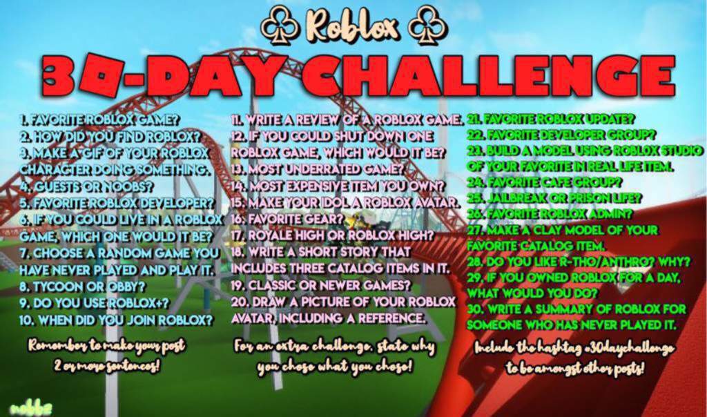 Day 2 Roblox 30 Day Challenge Roblox Amino