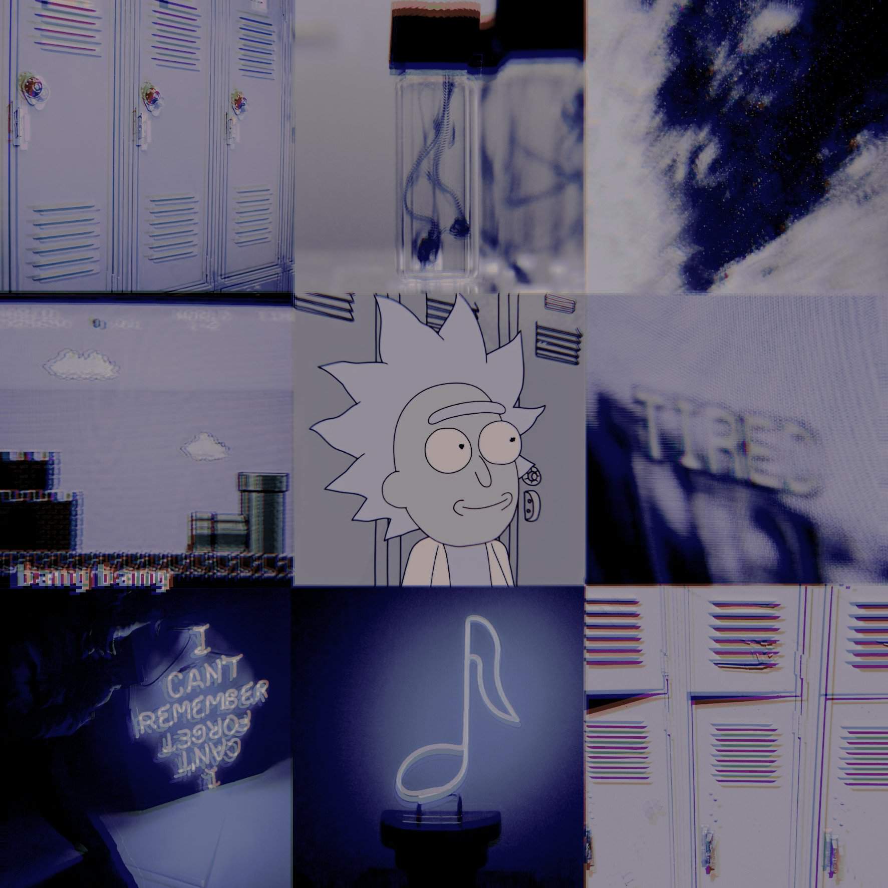 tiny ! rick moodboard . | Rick And Morty Amino