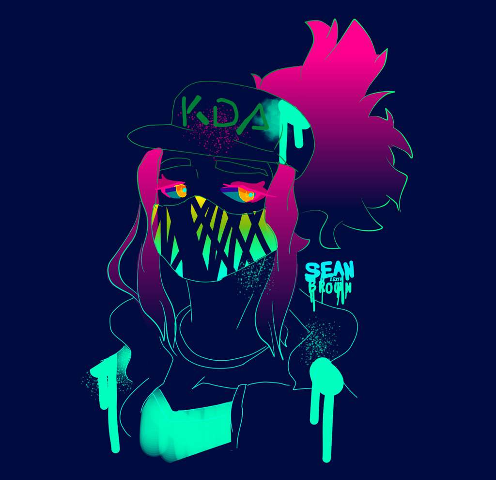 Neon Akali League Of Legends Official Amino