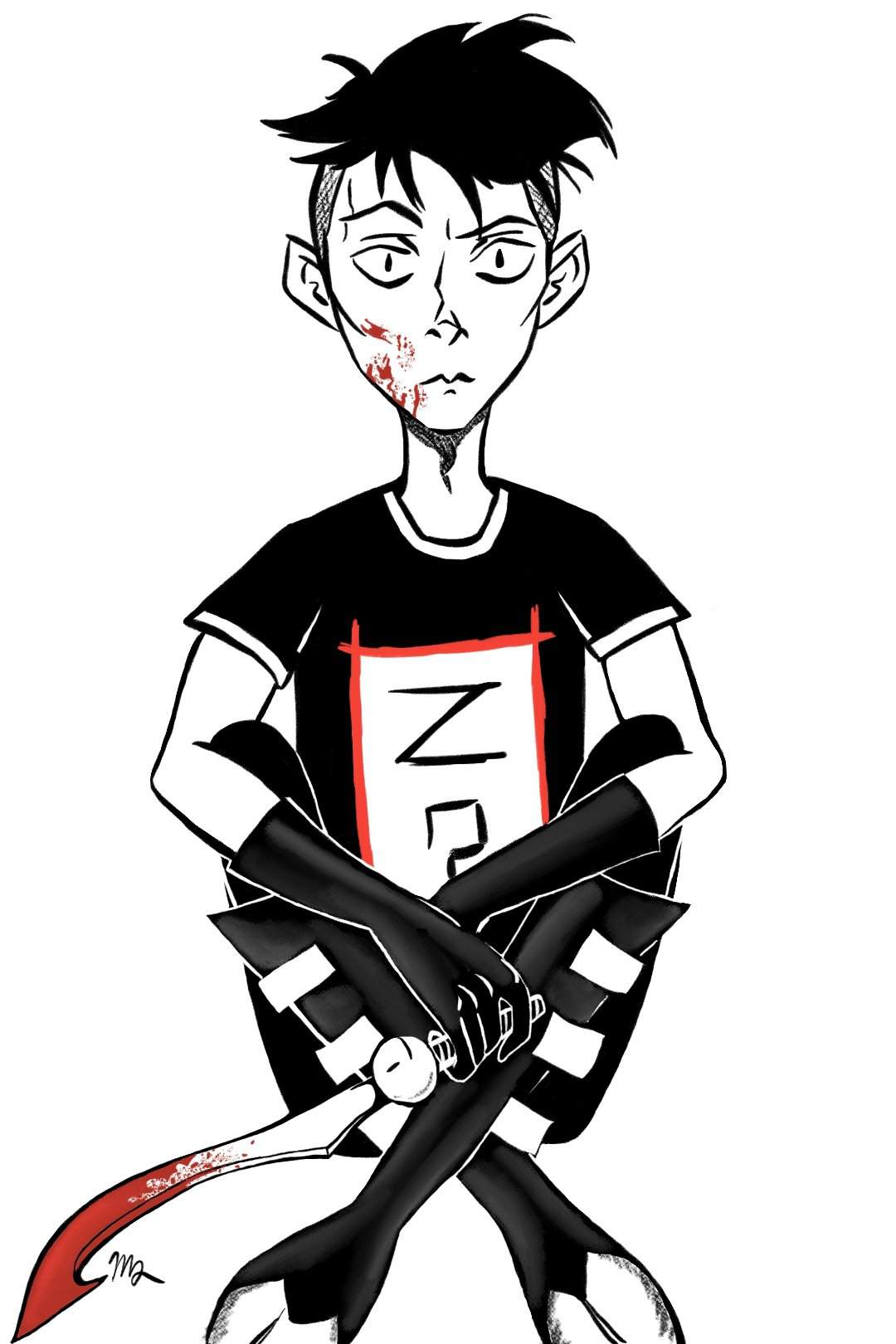 My JTHM drawing | Johnny The Homicidal Maniac Amino