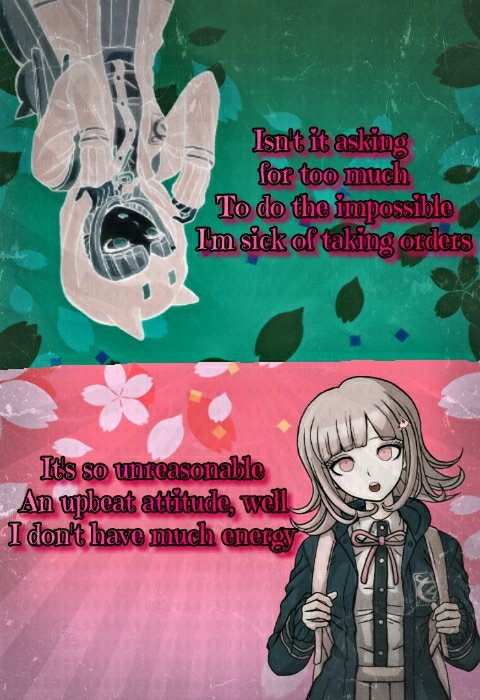 Song Lyrics Edits Wiki Danganronpa Amino - primadonna girl roblox id code