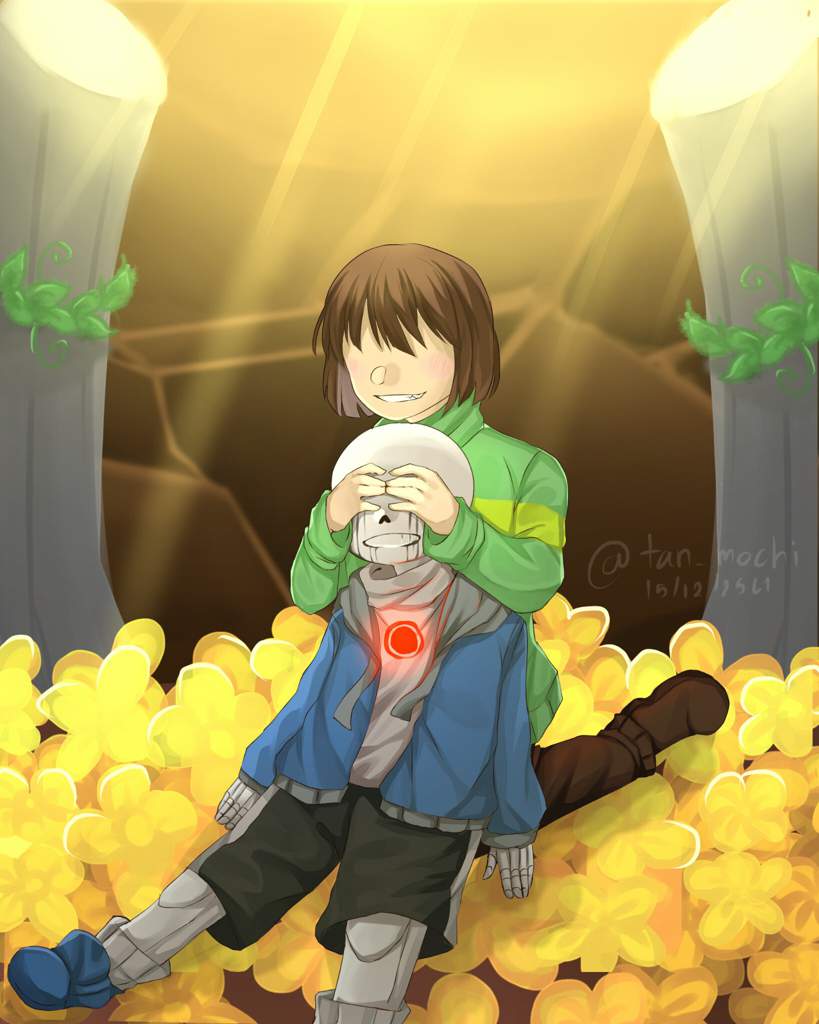 Sans x chara 18 картинки