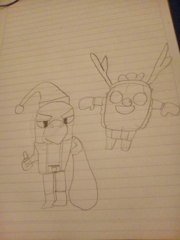 Como Quedo Mi Dibujo De Navidad Brawl Stars Es Amino - colorear dibujos navidad brawl stars