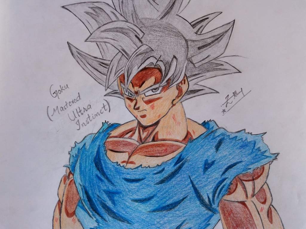 Goku Ultra Instinct Drawing Face