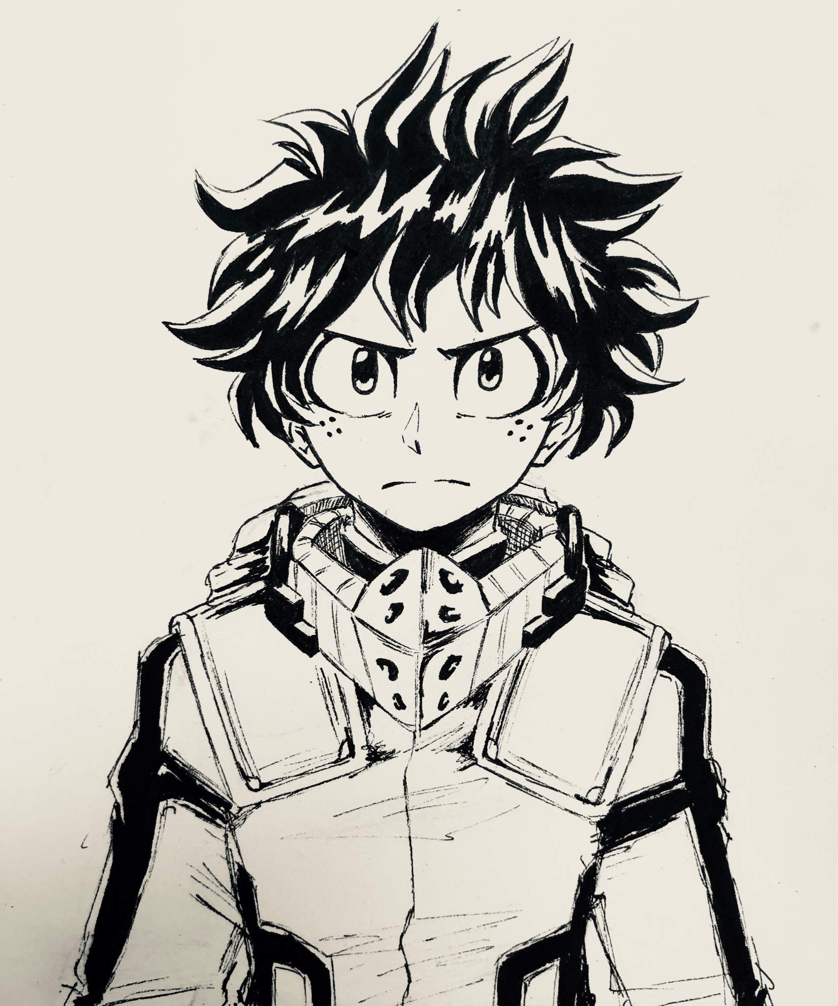 ️ Traditional Deku Drawing ️ | My Hero Academia Amino